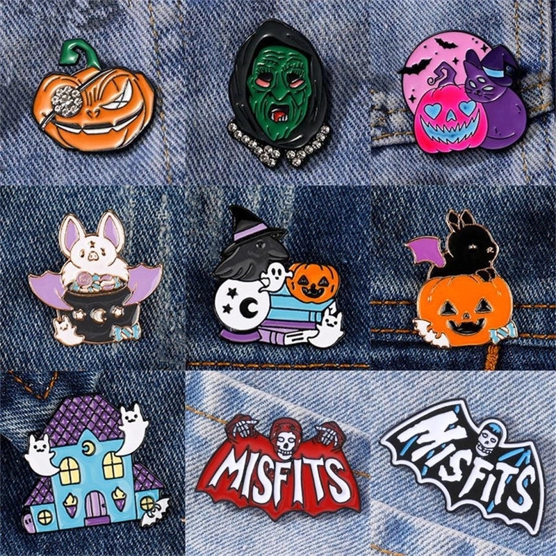 Cute Minimalist Classic Style Halloween Pattern Alloy Plating Unisex Brooches