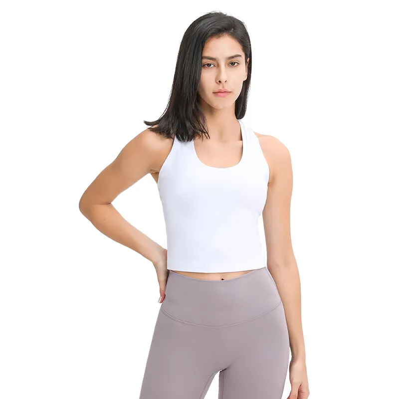 ladies' racer back gym top
