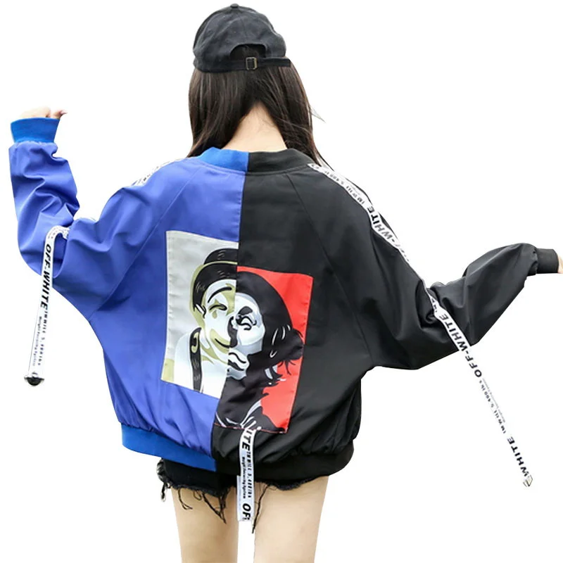 Spring Autumn Bomber Jacket Women Men Tops Couple Long Sleeve Basic Coat Casual Thin Outerwear Korean Hip Hop Bomber Jacket
