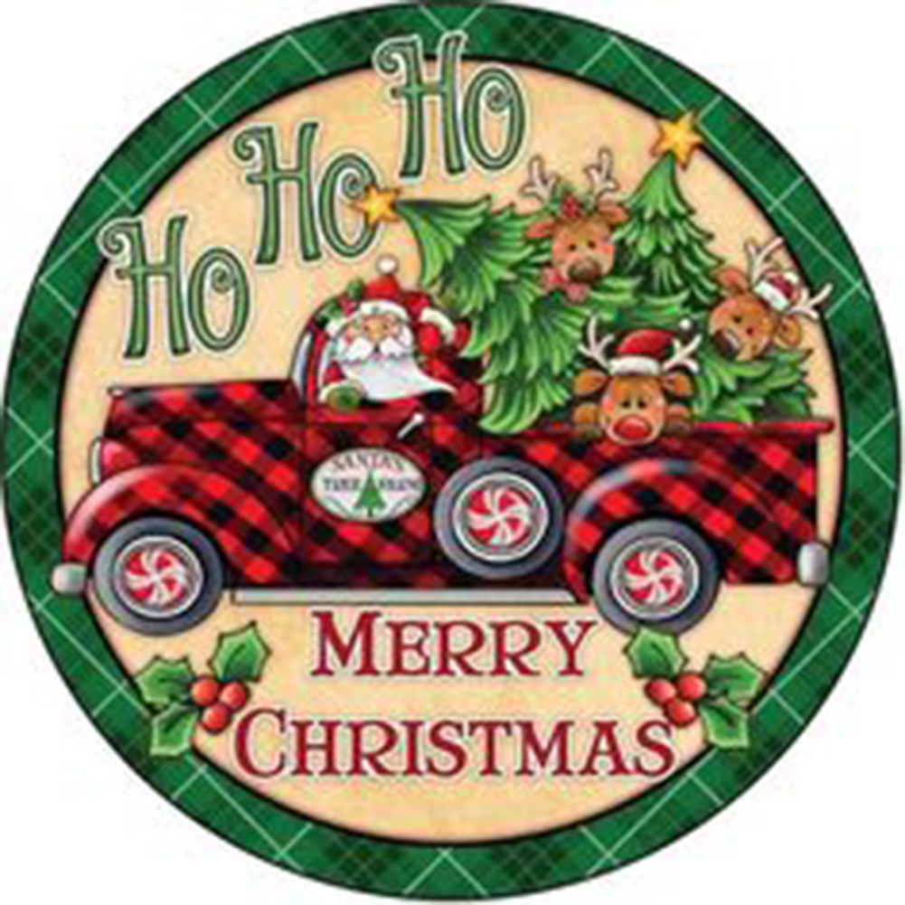 

Santa and Car - Round Drill Diamond Painting - 40*40CM, 501 Original