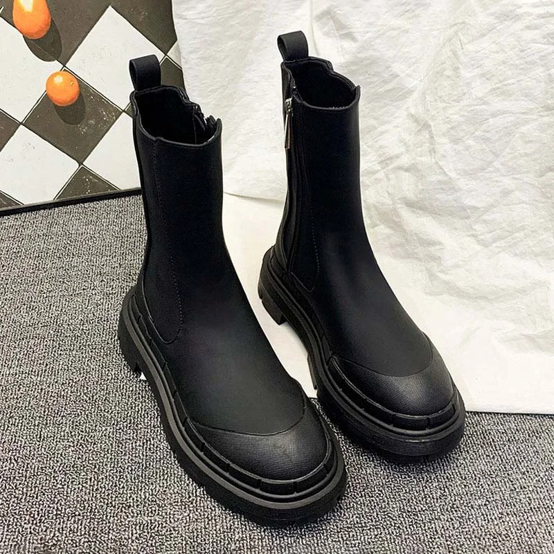 Letclo™ 2021 Winter Fashion Non-slip Thick-soled PU Women's Boots letclo Letclo