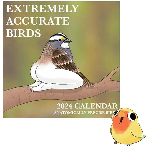 2024 Calendar of Extremely Accurate Birds - tree - Codlins