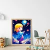 Girl-11CT Stamped Cross Stitch 40*56cm/15.75*22.05in