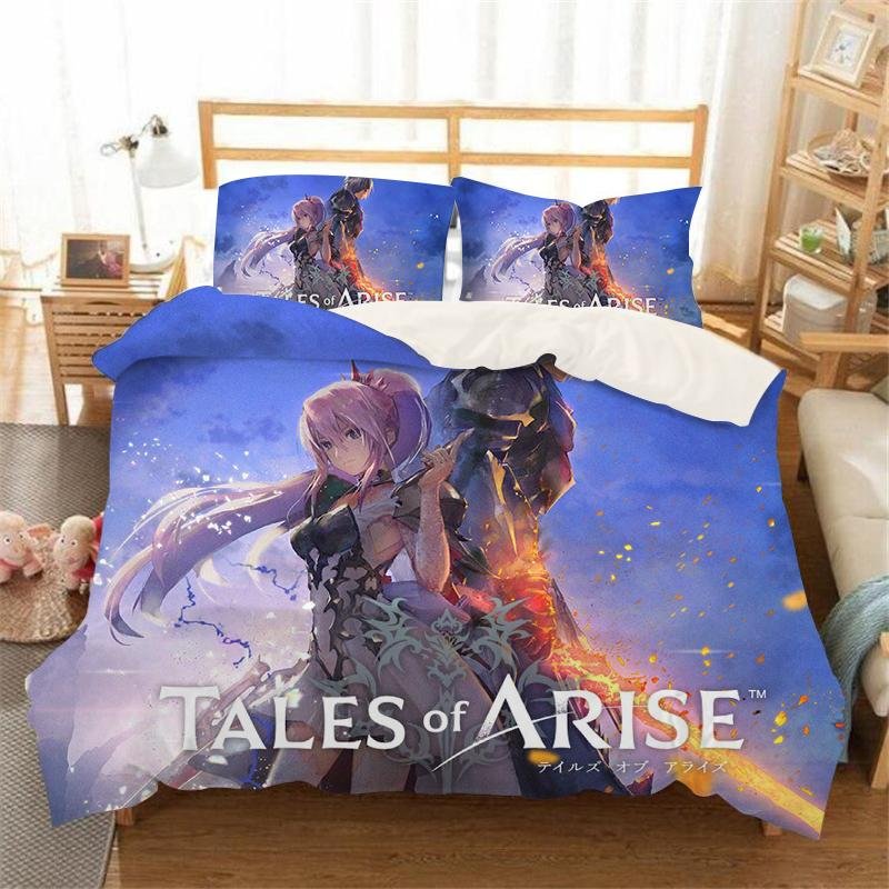 Tales of Arise Bedding Set Bed Quilt Cover Pillow Case Home Use