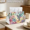 (25cm)Hummingbird PU DIY Diamond Painting Tissue Box for Beginners Adults Home