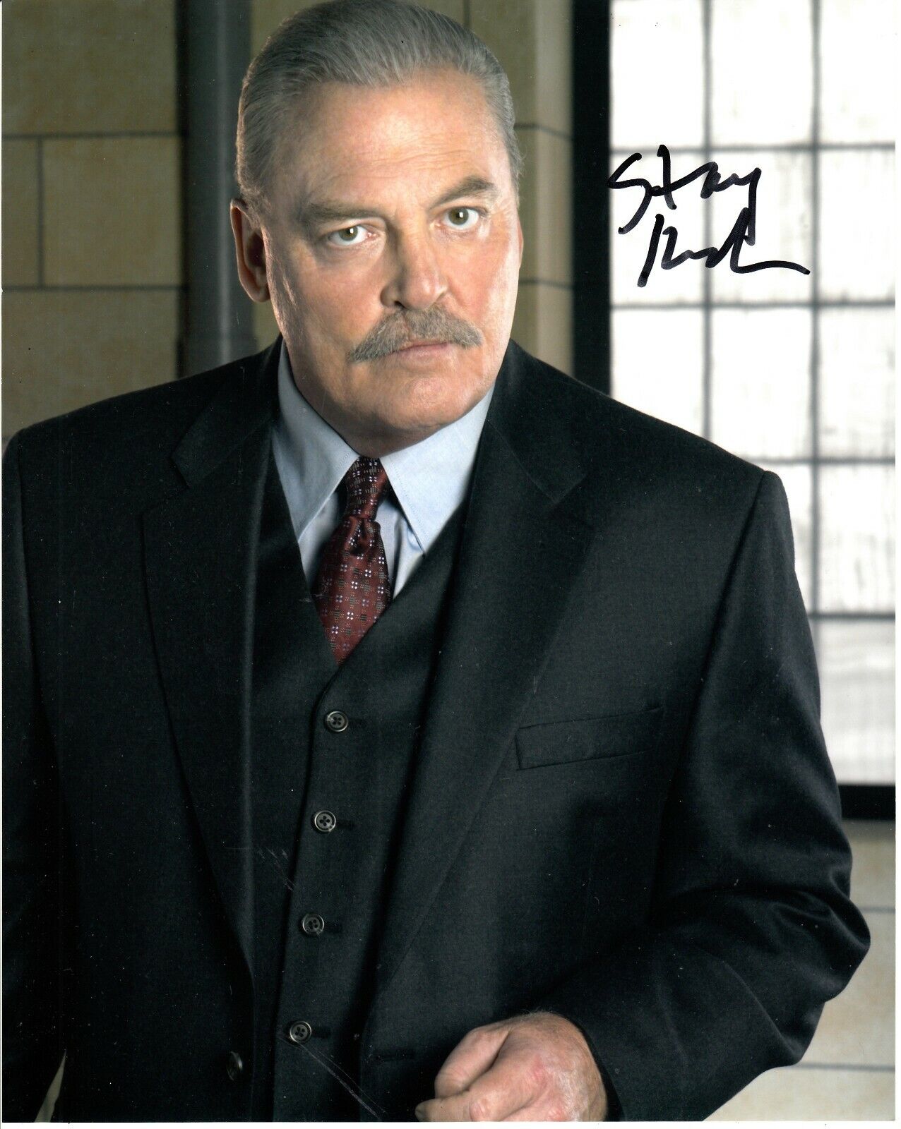 STACY KEACH SIGNED PRISON BREAK Photo Poster painting UACC REG 242