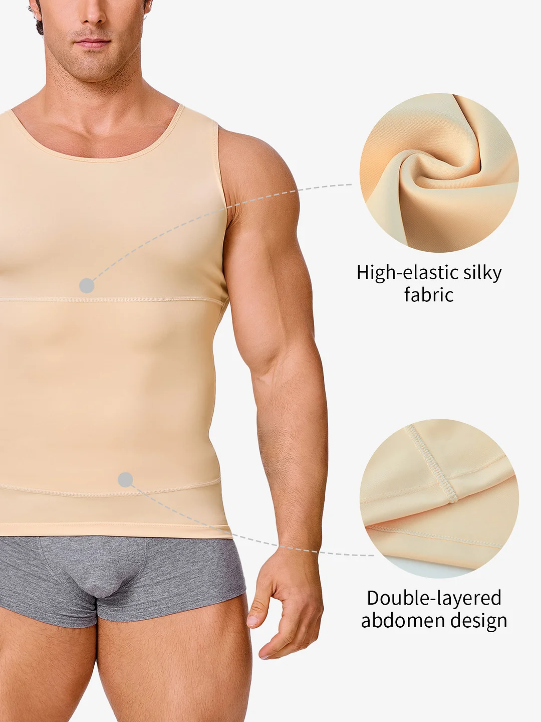 Mens Slimming Body Shaper Vest