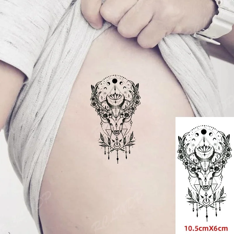 Waterproof Temporary Tattoo Sticker Compass Arrow Roman Clock Anchor Small Body Art Flash Tattoo Fake Tattoo for Women Men
