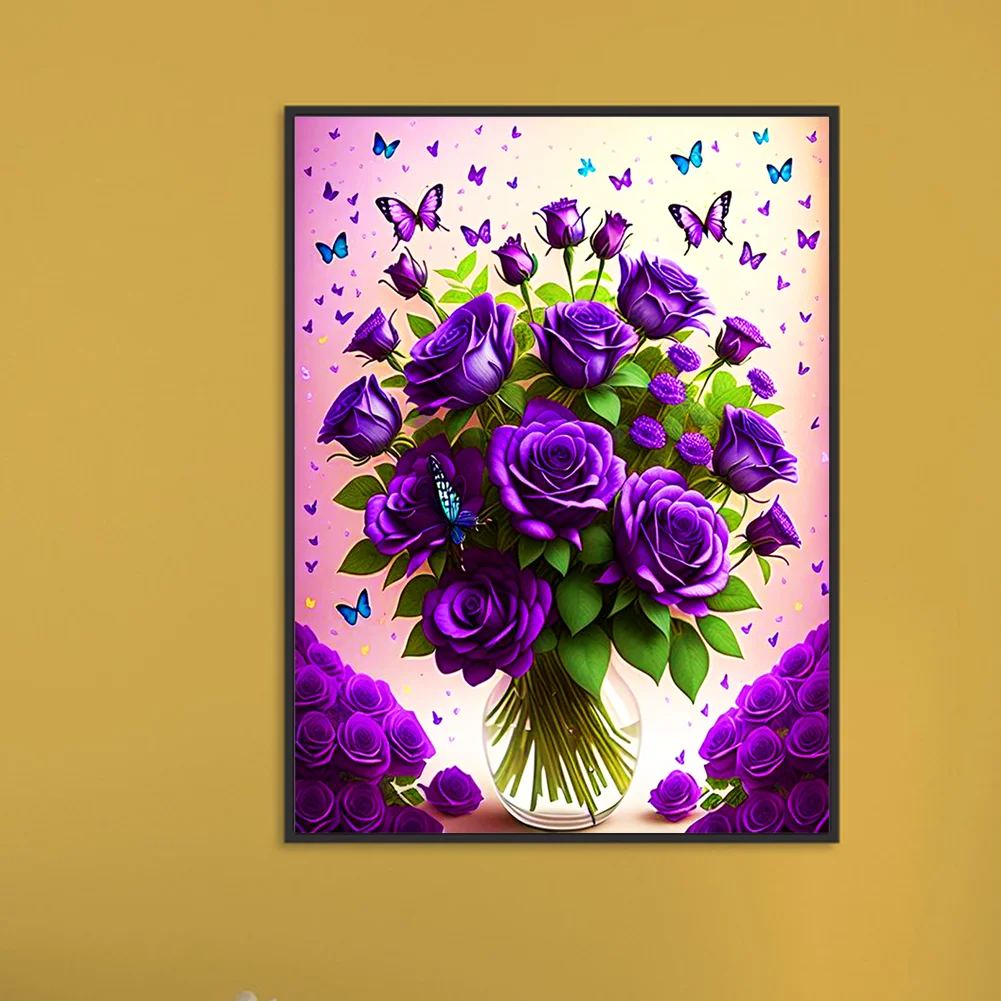Diamond Painting - Full Round Drill - Rose(30*40cm)