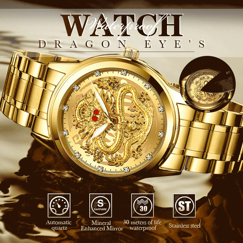 ✨ Best Father\'s Day Gift!✨Gold Gorgeous Mechanical Watch