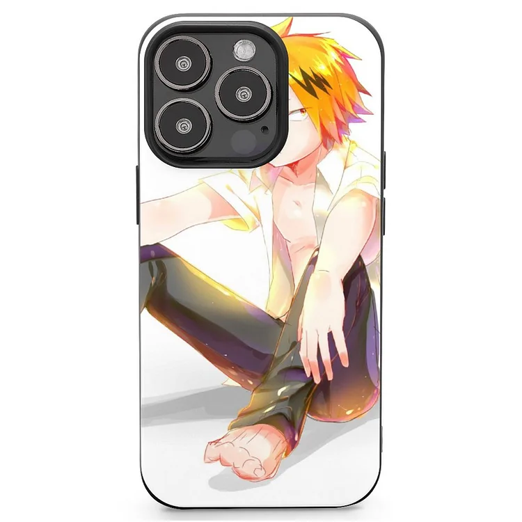 Denki Kaminari Anime My Hero Academia Phone Case Mobile Phone Shell IPhone 13 and iPhone14 Pro Max and IPhone 15 Plus Case - Heather Prints Shirts