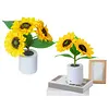 Shimmering Sunflower Lamp Rechargeable Sunflowers Flower Lamp Sunflower Night Light for Mom Wife Friends Girlfriend Teacher Grandma