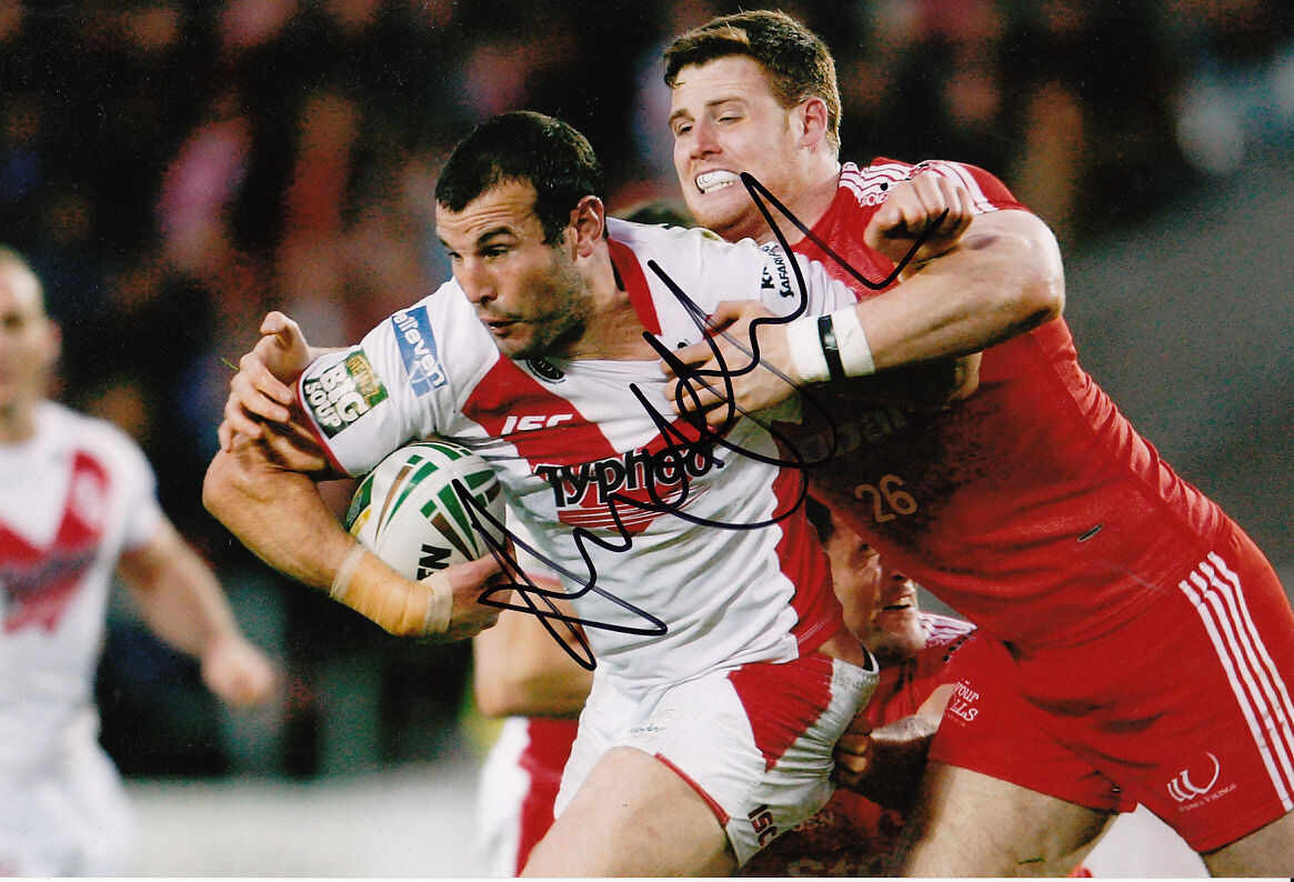 St Helens Hand Signed Anthony Laffranchi 12x8 Photo Poster painting.