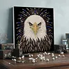 Kits d&rsquo;art pour peinture en perles DIY Noble Winged Bird avec cadre 11,81x11,81 pouces peintures en perles en pierres pr&eacute;cieuses, arts du tableau cr&eacute;atifs pour adultes d&eacute;butants d&eacute;coration murale
