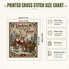 Reindeer Sleigh DIY 11CT 3 Strand Stamped Cross Stitch Kit 40x50cm tapestrymarket