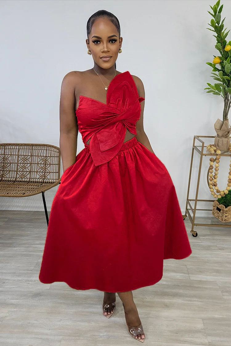 cut out designer dress ASOS DESIGN draped cut-out maxi dress in burnt orange