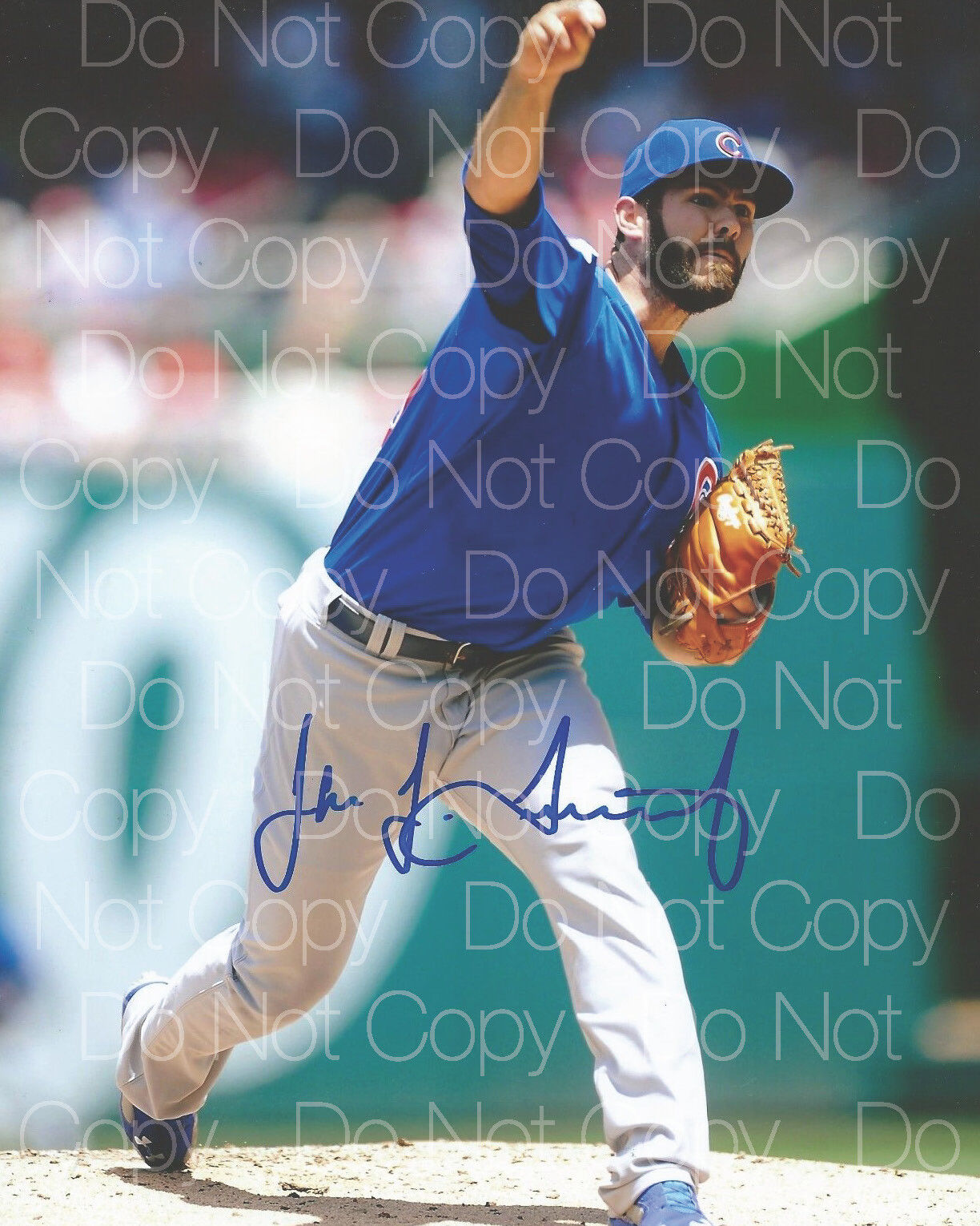 Jake Arrieta signed Cubs No Hitter 8X10 Photo Poster painting picture poster autograph RP