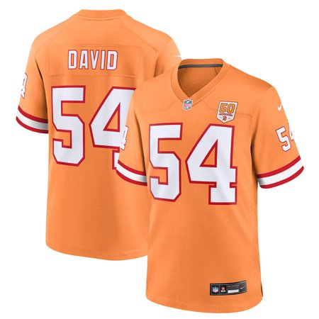 Men's Tampa Bay Buccaneers #54 Lavonte David  Creamsicle 50th Season Game Jersey