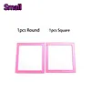 2Pcs Diamond Art Square Auxiliary Frame 3D Printing Diamond Art Desk Positioning Frame Lightweight for Boys Girls Adults Students Home Office Leisure (Sakura Pink small)