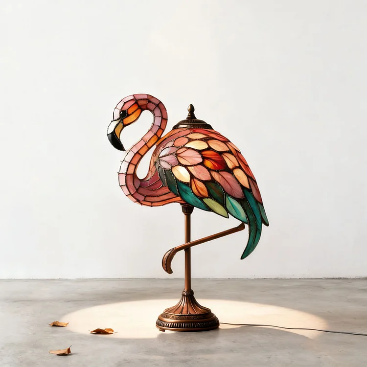 Vintage Flamingo Lamp