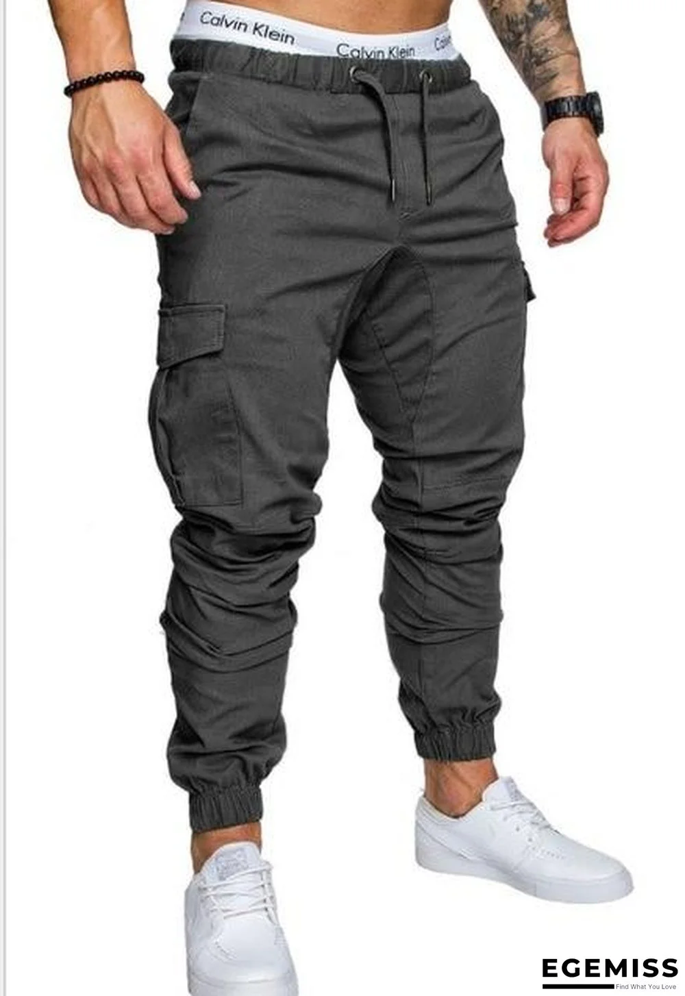 Men Casual Joggers Solid Color Pants Cotton Elastic Long Trousers pantalon homme Military Army Cargo Pants | EGEMISS