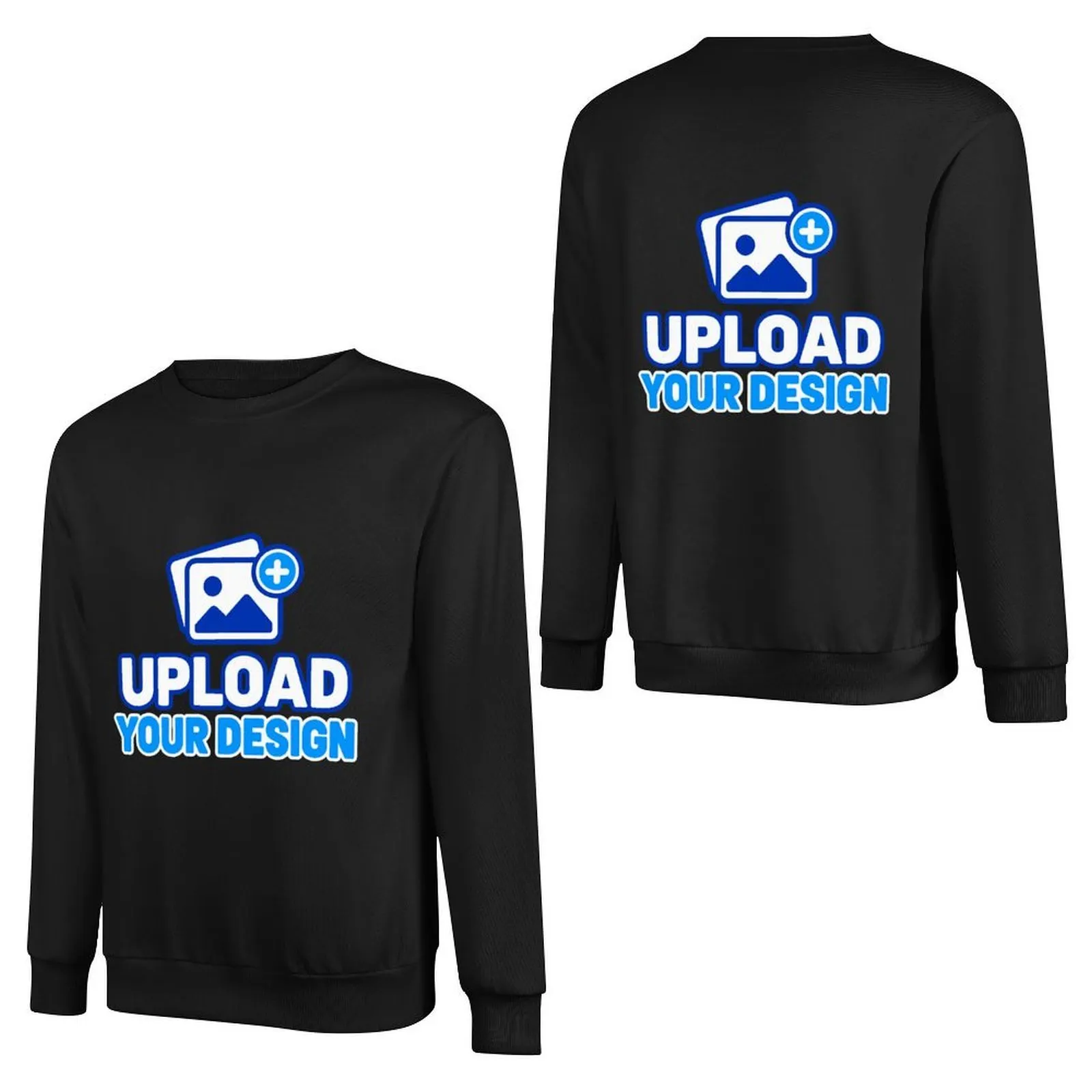 Pure Cotton Crewneck Sweatshirt Unisex, Front and Back Print custom product view 9