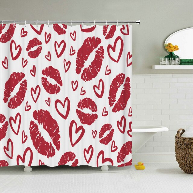 

Shower Curtain – Love Romance Red Heart-180*180cm, 501 Original