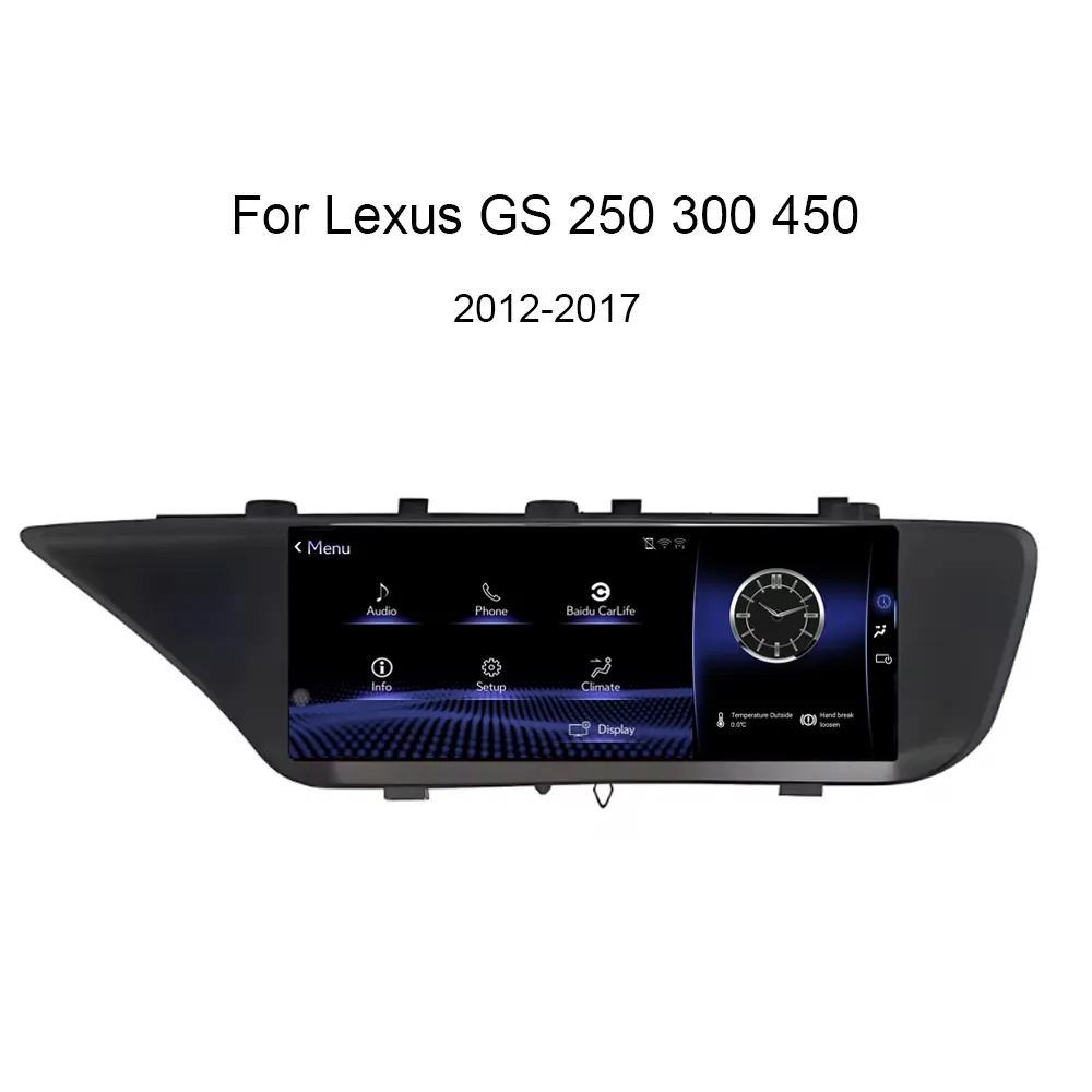 For LEXUS GS 300 Android Car Radio Audio CarPlay GPS Navigation Multimedia Player
