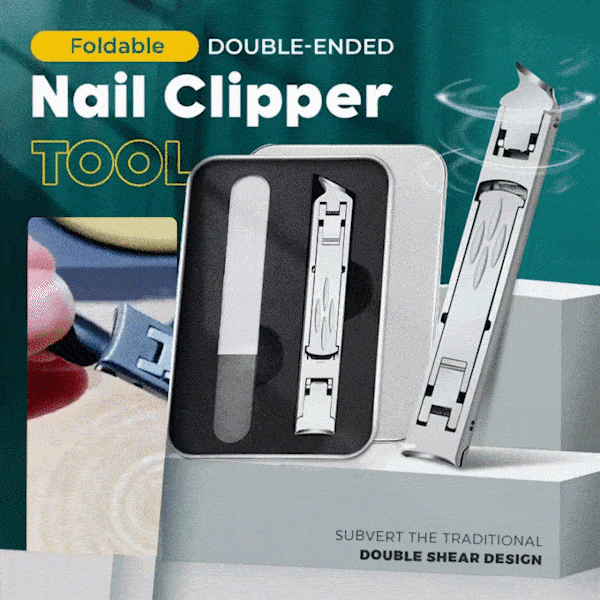 🔥Buy more save more🔥Foldable Double-Ended Nail Clipper Tool