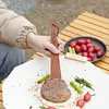 2Pcs Outdoor Wooden Spatula Anti-Scalding Cooking Spatula Utensils Kitchen Tools