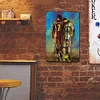 Messi et ronaldo signes vntage metal - Panneaux en étain métallique(20*30cm/30*40cm)