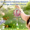 2pcs DIY Diamond Painting Seahorse Turtle Wind Chimes Crystal Window Suncatcher Craft Set Birthday Gifts Home Garden Decor