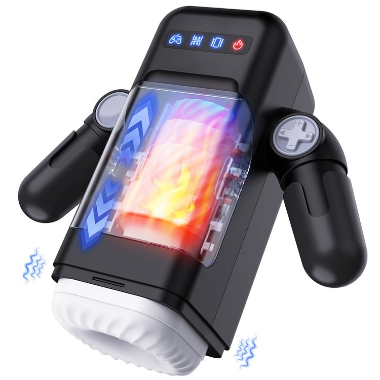 Game Cup -thrusting Vibrating Masturbator With Heating Function