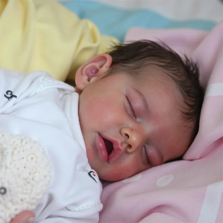 [✈️3-7 Day Fast Delivery]12"&16" Flexible Solid Platinum Liquid Full Silicone Reborn Doll Baby Boy or Girl Named Zyair With Flexible cheek and Limbs By Dollreborns®