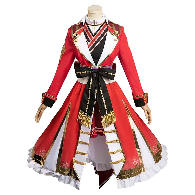 Pretty Derby Special Week Red Lolita Dress Outfits Cosplay Costume Halloween Carnival Suit