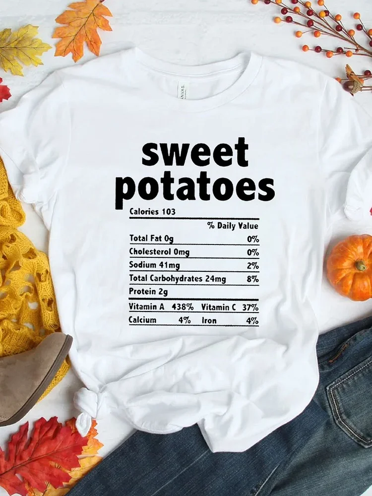 Sweet Potatoes Thanksgiving Food T-shirt
