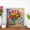 Diamond Painting-DIY Round Part AB Drill Flowers(35*35CM)