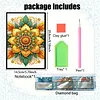 Flower Mandala 5D DIY Diamond Art Painting Notebook Kit 50 Pages A5 Rhinestone Art Painting Notebook Kit for Adults Beginners Holiday Birthday Gift
