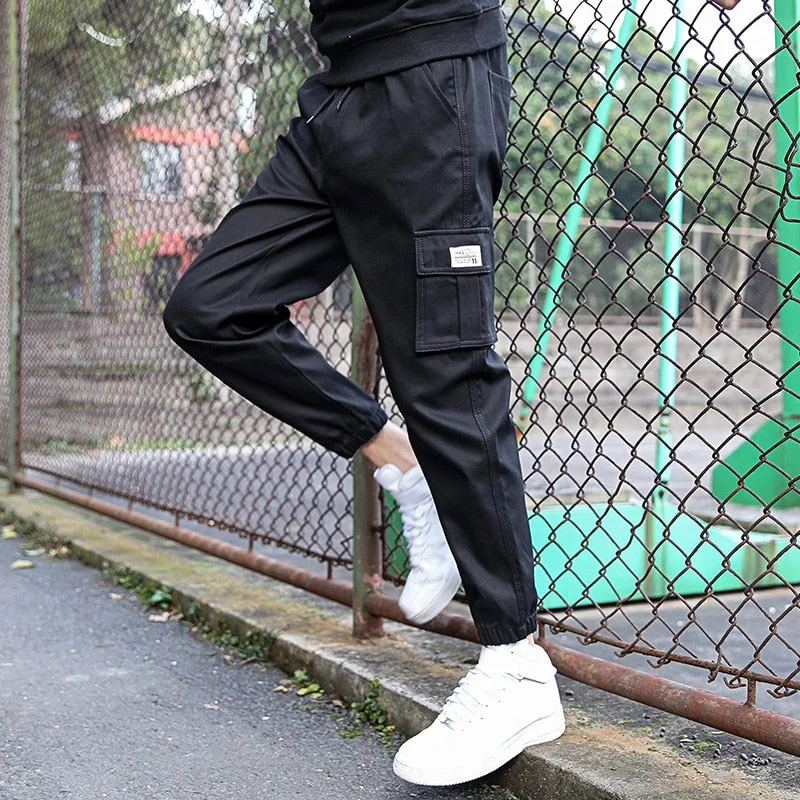 2021 new men overalls black casual jogging pants spring and summer men pants trousers men fashion casual street pants