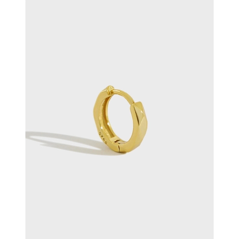 925 Sterling Silver No Inlaid Plaid Earrings