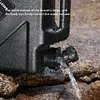 Camping Water Jug with Faucet Portable Water Bucket for Car Camping (Black)
