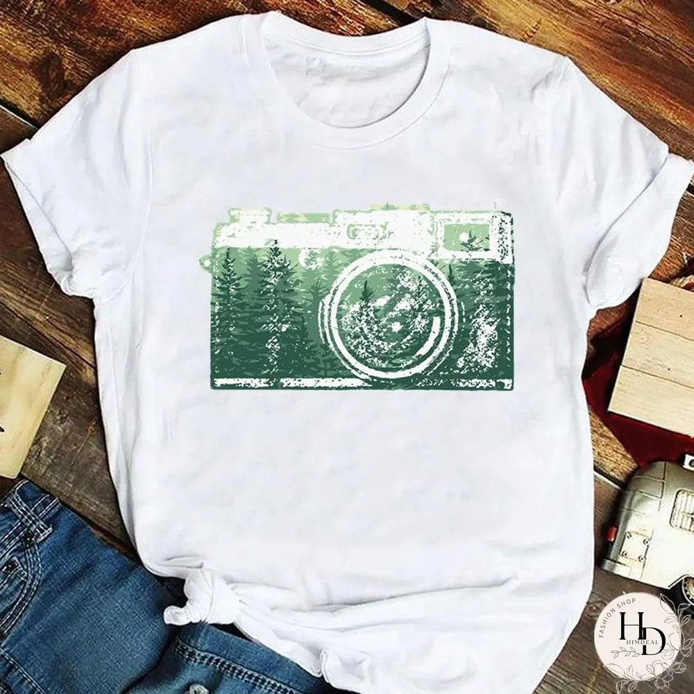 Tee Fashion Women Ladies Tshirt Top Lady Print Female Clothes Animal Trend Spring Summer