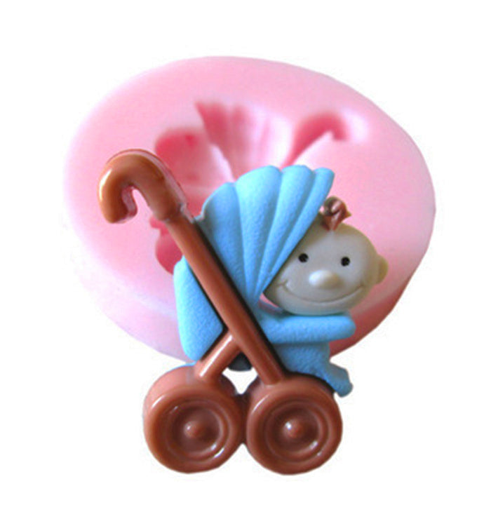 Baby With Parm Babyshower Silicone Cake Fondant Decorating Mould