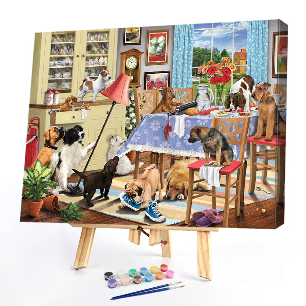 

50*40CM - Paint By Numbers - Dog, 501 Original