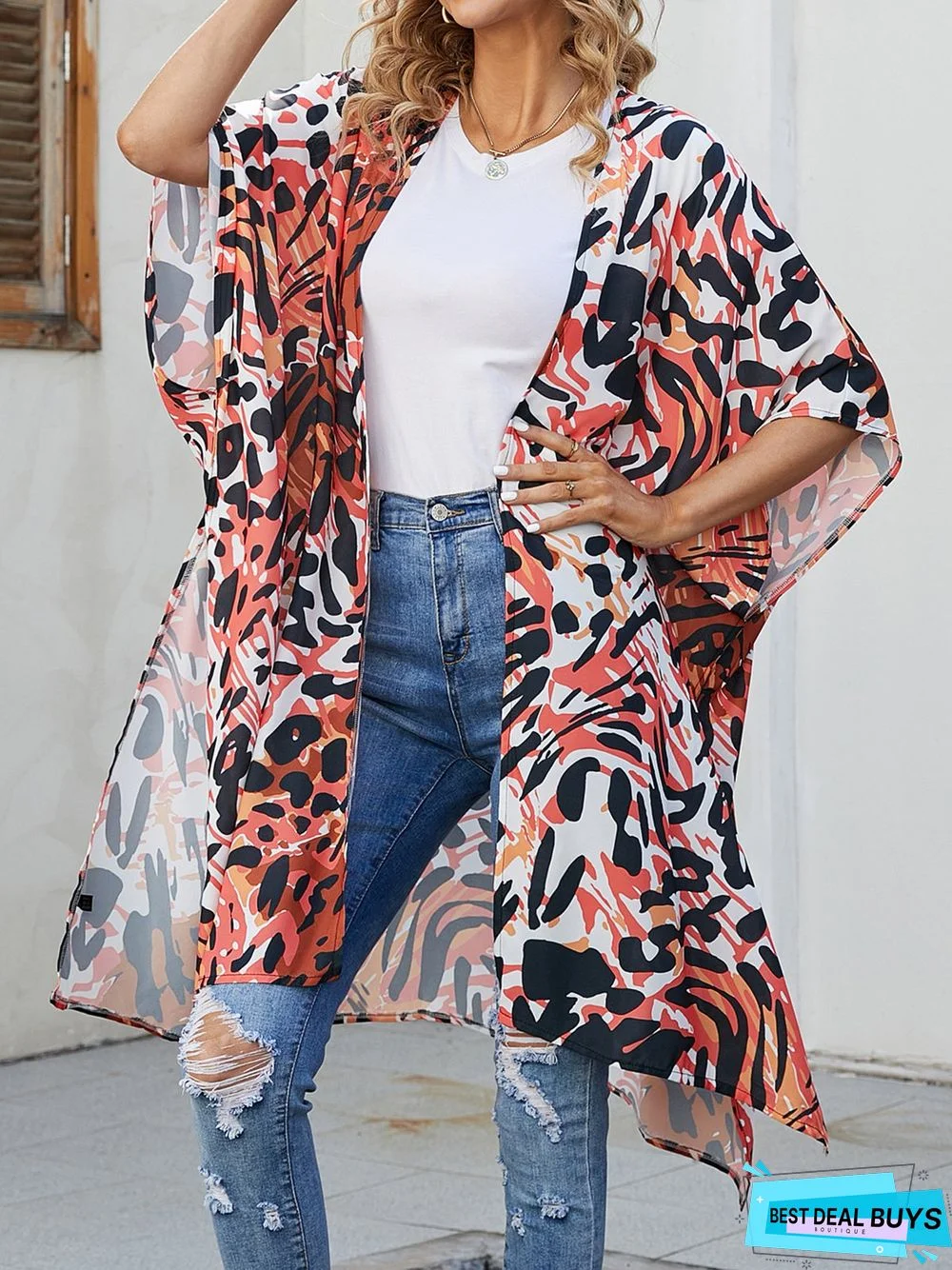 Vacation Animal Printing Coverup