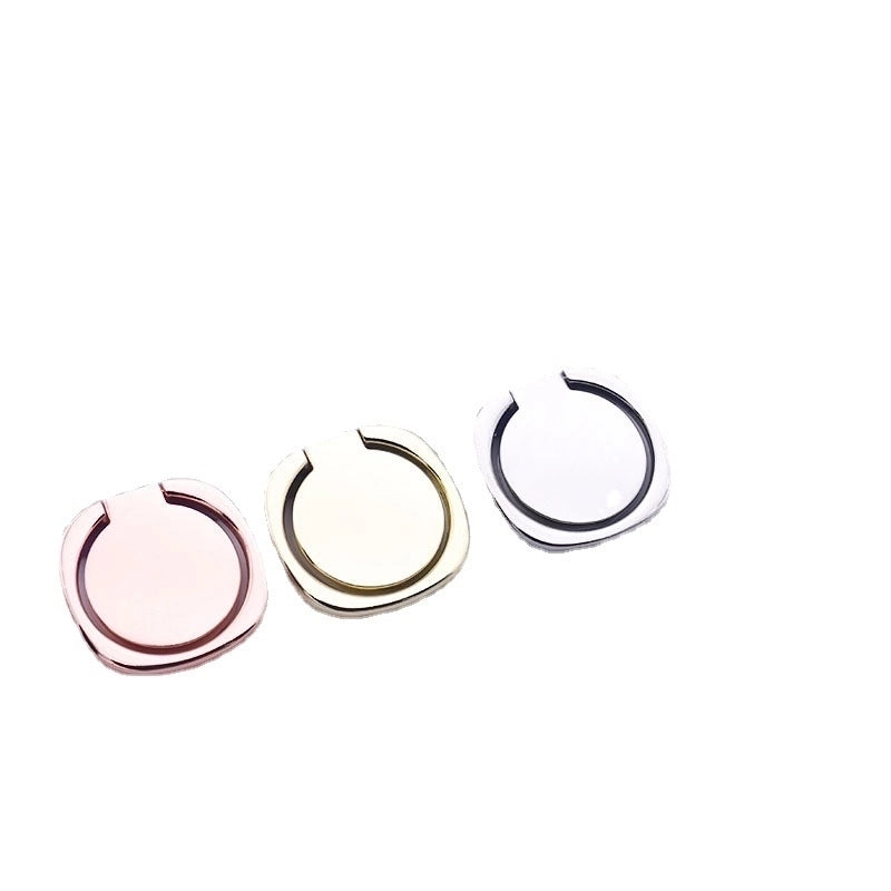 Metal Handset Ring Bracket Diy Creative Fastened Ring 360 Back Sticker Lazy Bracket Gift Logo