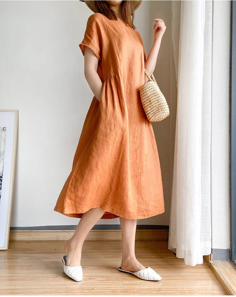 🌸Japanese Style Linen Cotton Dress