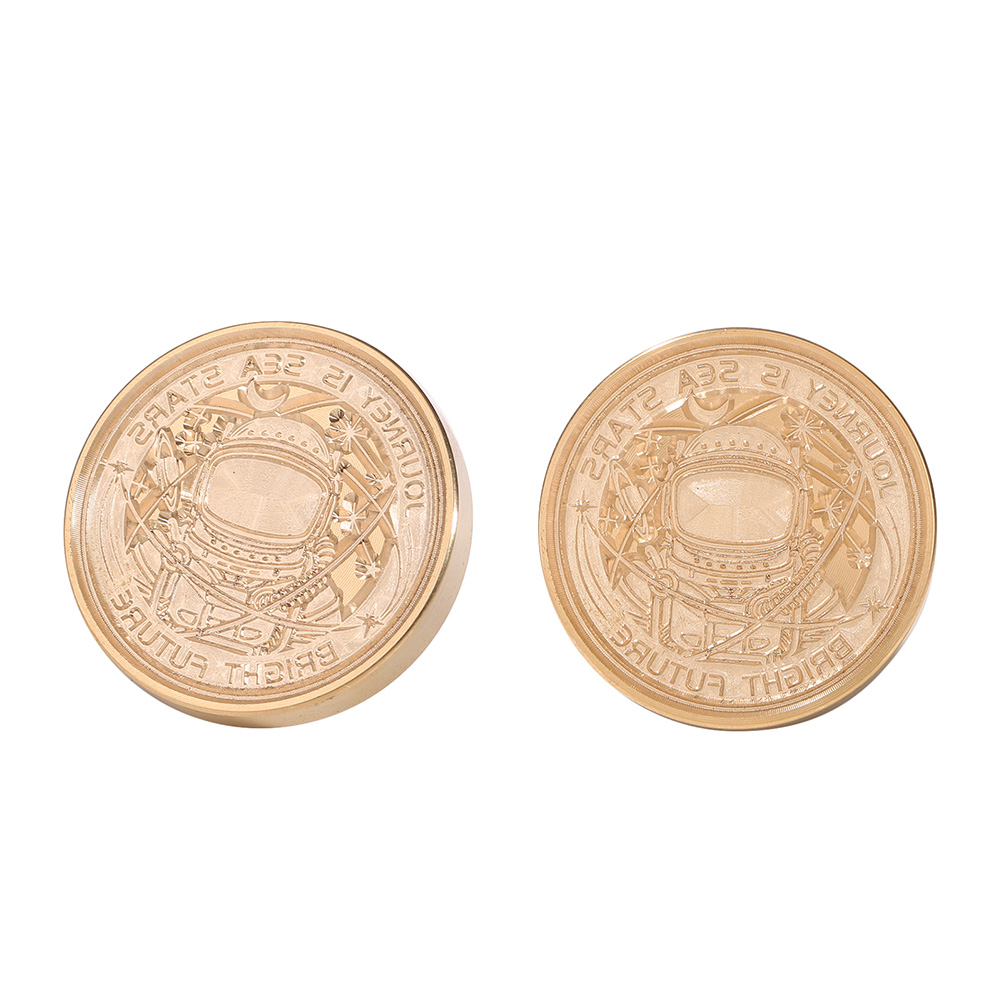 

30mm Retro Cartoon Round Sealing Wax Brass Head - Wax Seal Stamp, 501 Original