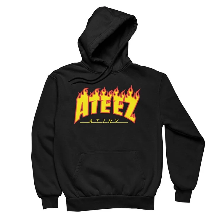 ATEEZ LOGO Flame Hoodie officialateezshop