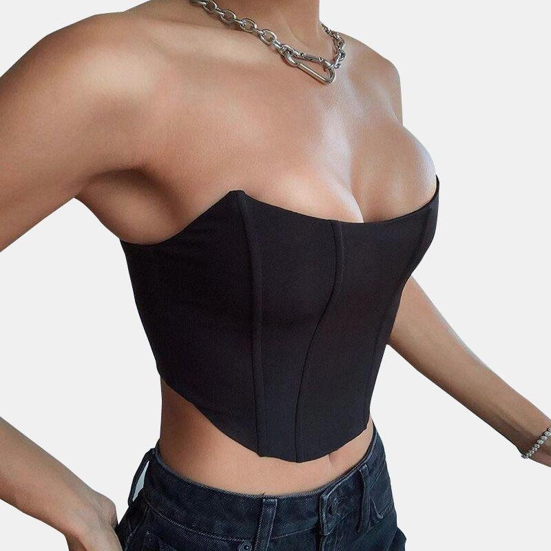 One Neck Sleeveless Slim Top
